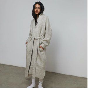 Chunky Wool Belted Robe